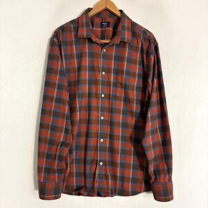 UnTUCKit Ryan Flannel Shirt Mens XXL Long Sleeve Button Up Plaid Preppy Gorpcore